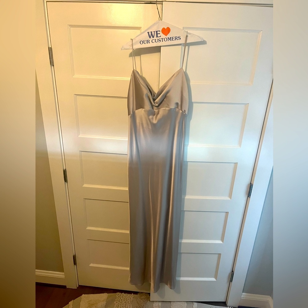 Jenny Yoo bridesmaids dress in champagne. Worn once.